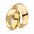 Aros de matrimonio Mi Corazón en Oro de 18k