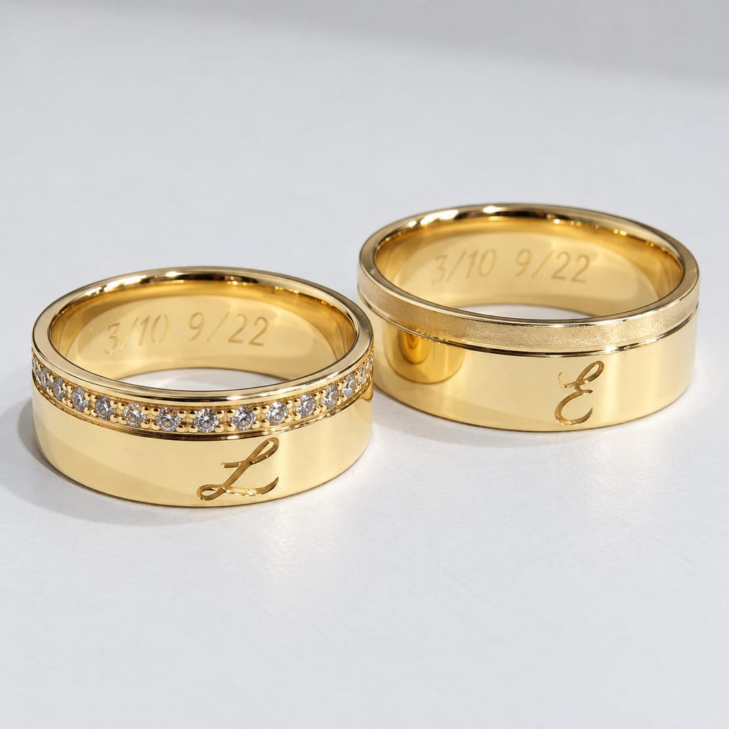 Aros de Boda Iniciales Eternas