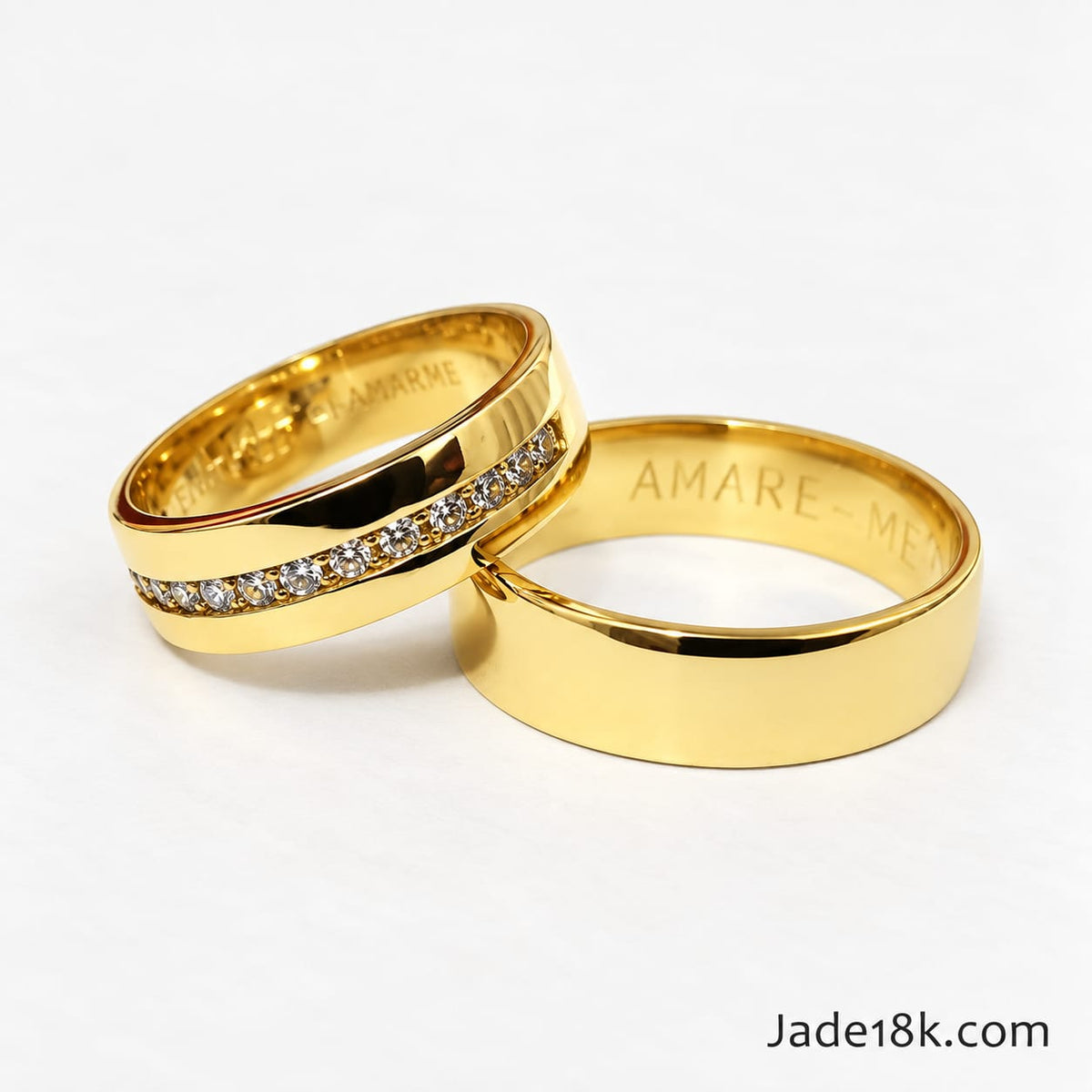 Alianzas aros de boda Junte Eterno Oro de 18k