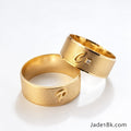 Alianzas aros de boda Iniciales Alto Relieve