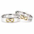 Aros de boda en Oro 18k y plata Infinitos