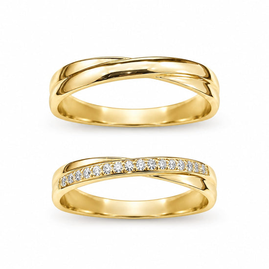 Aros de matrimonio Lex en oro 18k – Jade18k