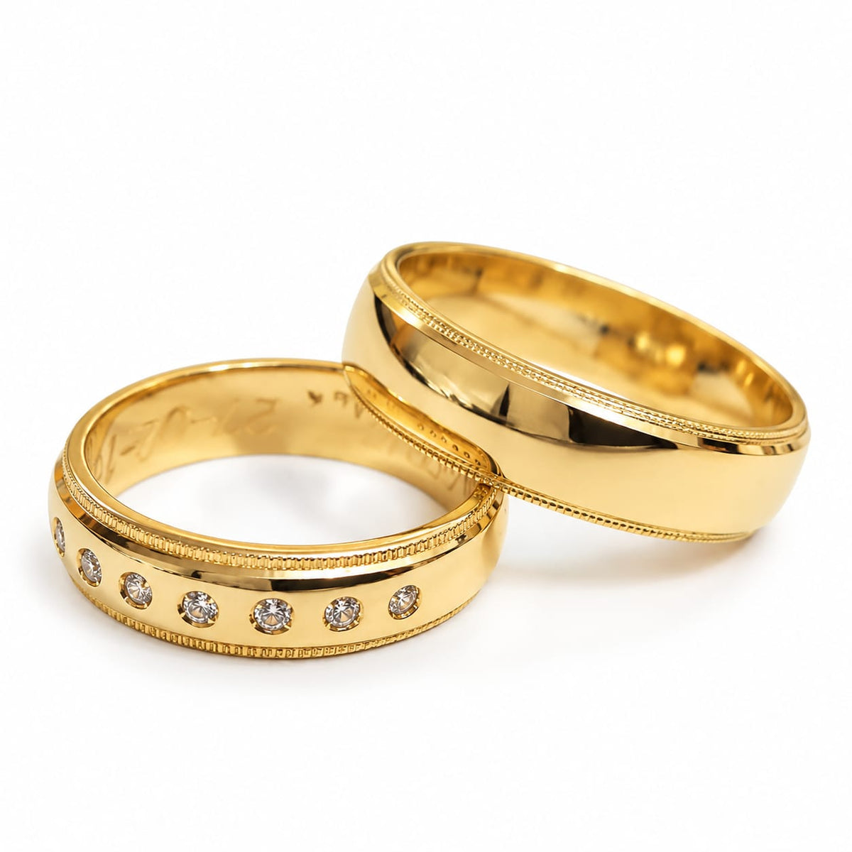Alianzas aros de boda Eres Mi Destino Oro de 18k