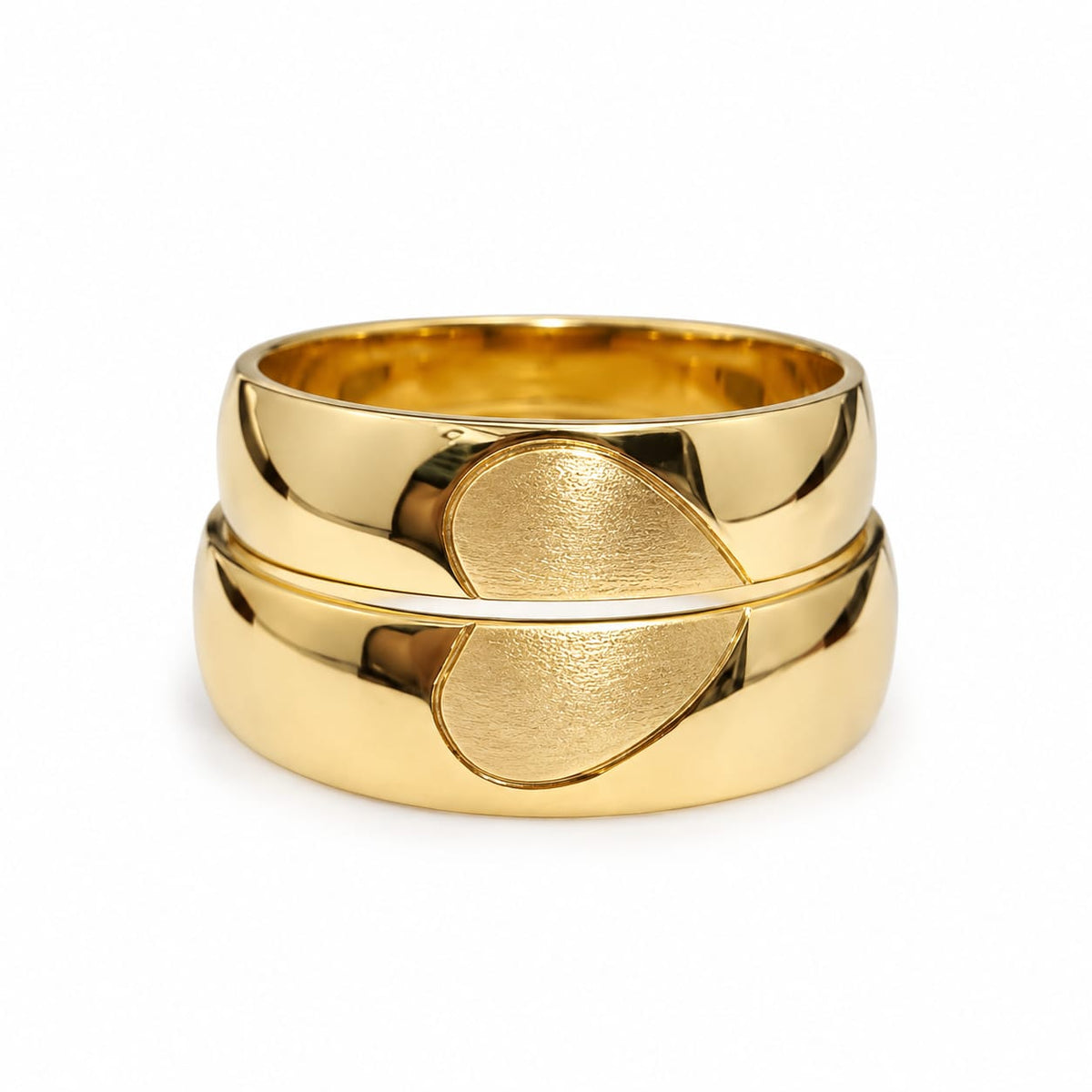Alianzas aros de boda Corazones Unidos Oro de 18k