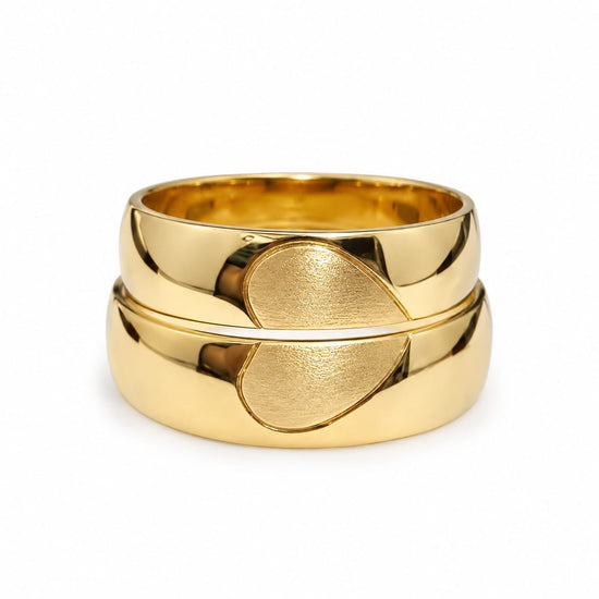 Alianzas aros de boda Corazones Unidos Oro 18k – Jade18k