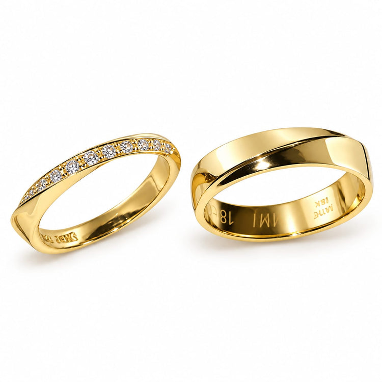 Alianzas aros de boda Llévame Siempre Oro 18k – Jade18k (vista 3)