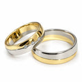 Alianzas aros de boda Bicolor Love Oro de 18k