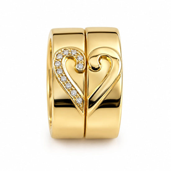 Aros de matrimonio Love en Oro 18k – Jade18k