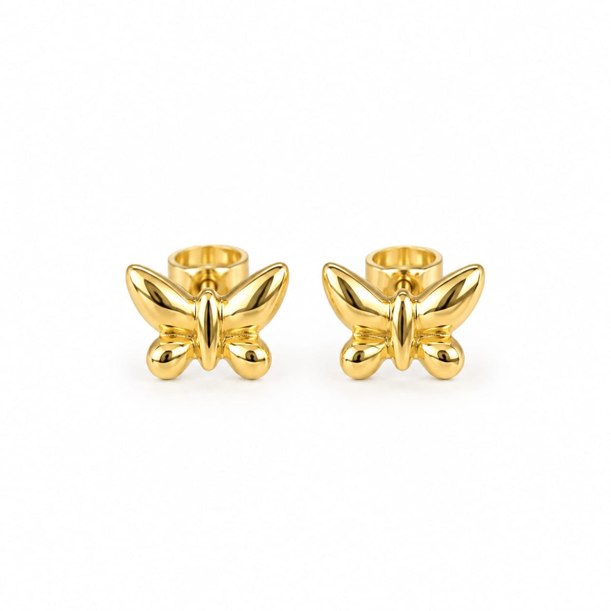 Aretes forma de mariposa para bebé