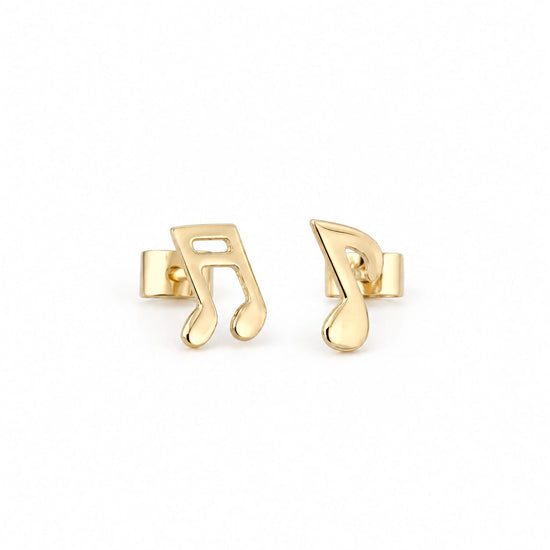 Aretes Nota Musical para Bebé Oro 18k – Jade18k