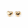 Aretes de Corazón para Bebé Oro de 18k