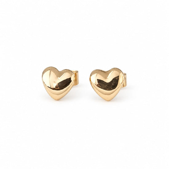 Aretes de Corazón para Bebé Oro 18k – Jade18k