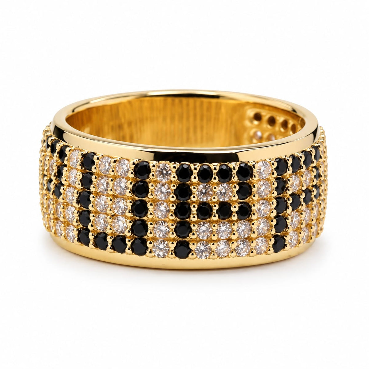 Anillo con 5 lineas de piedras