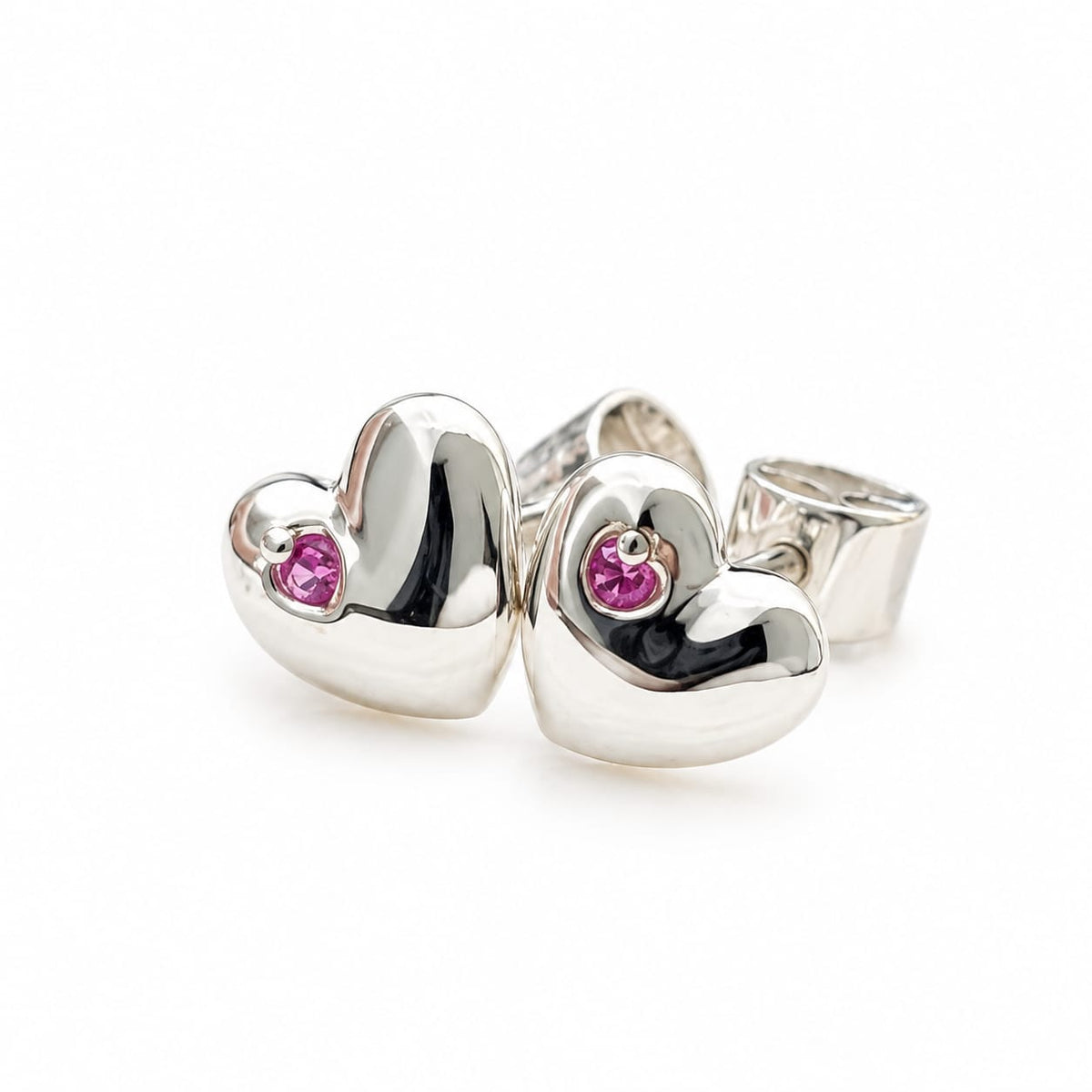 Aretes de bebé "Love" en plata ley