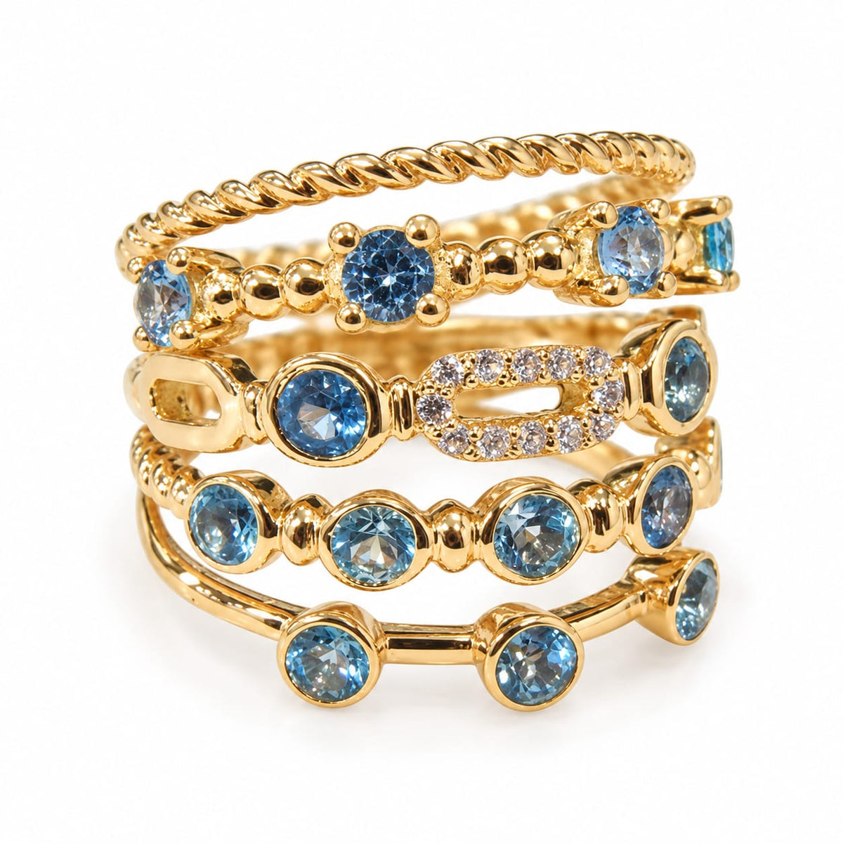 Anillo  azul
