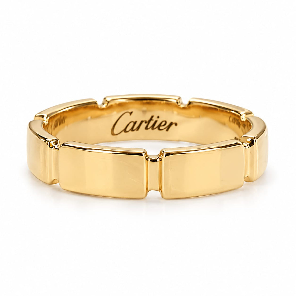 Anillo eslabones tipo cartier