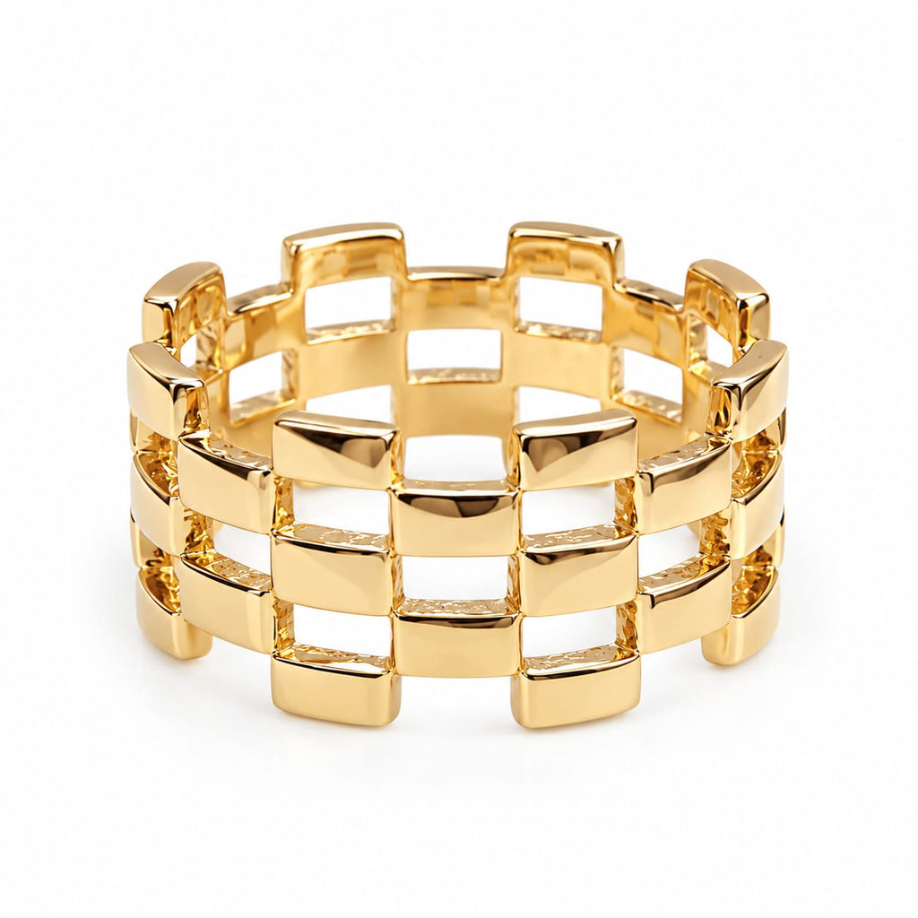 Anillo tejido ancho