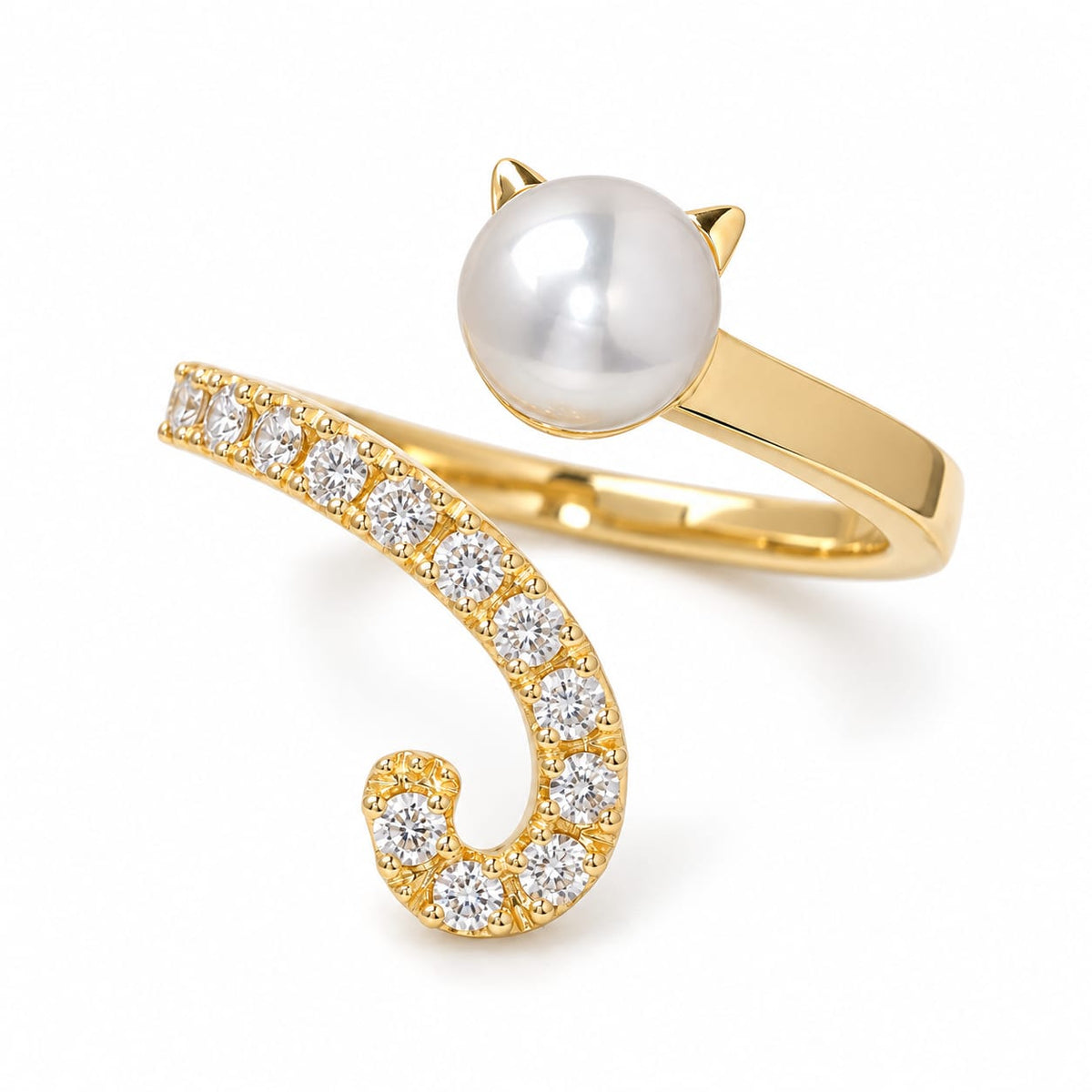 Anillo forma de gato