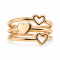 Anillo de Corazón Triple