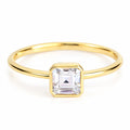 Anillo de Compromiso Piedra Cuadrada