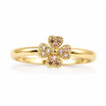 Anillo Trébol en Oro 18k