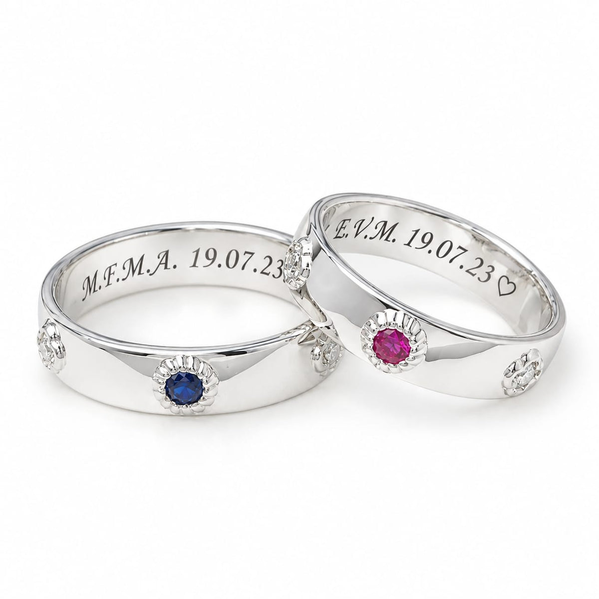 Aros de matrimonio "Amor en plata"