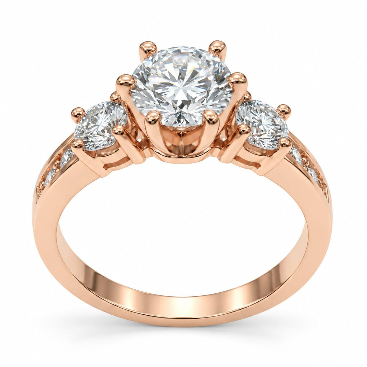 anillo de compromiso   girasol brilloso