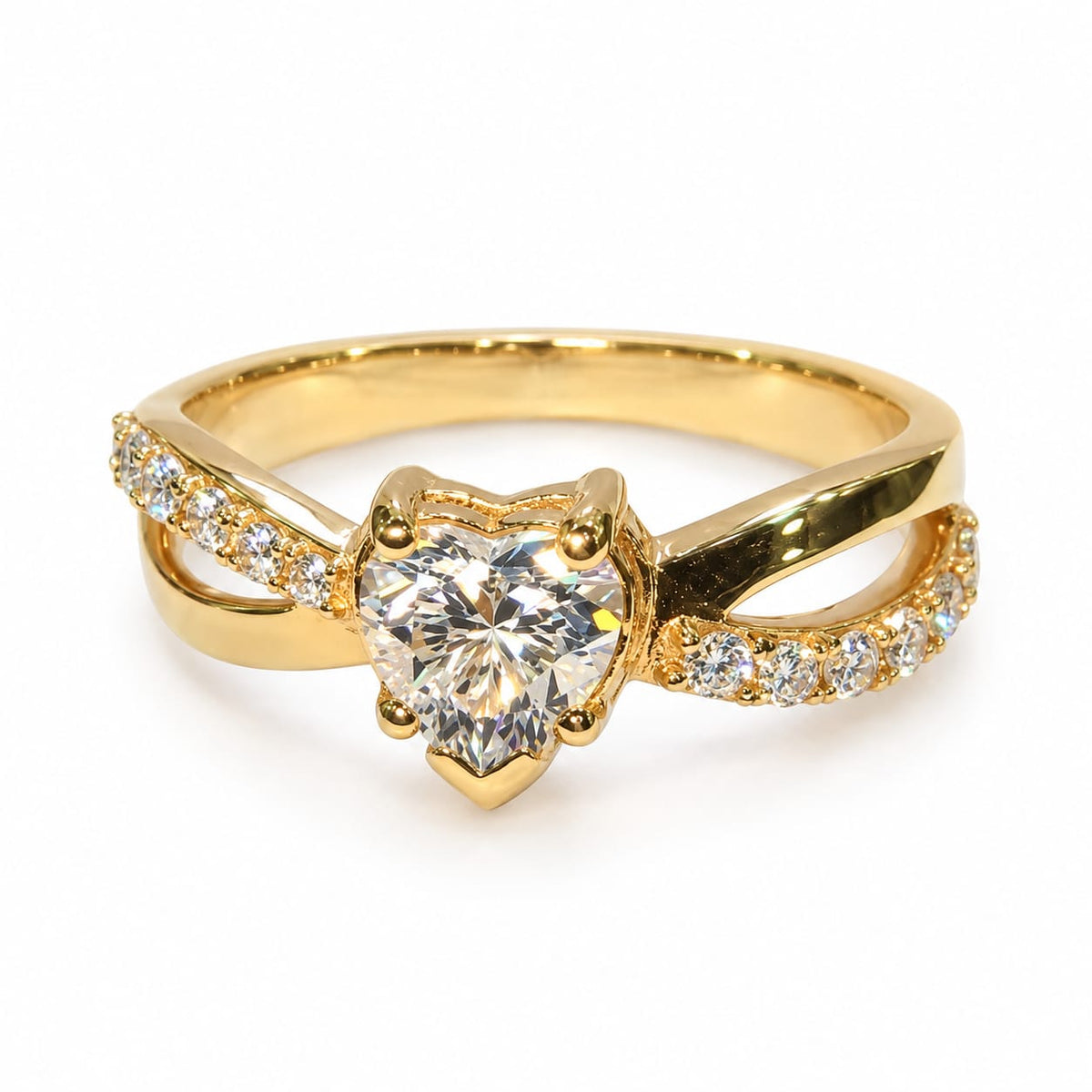 Anillo de Promesa con Moissanite Infinity Love