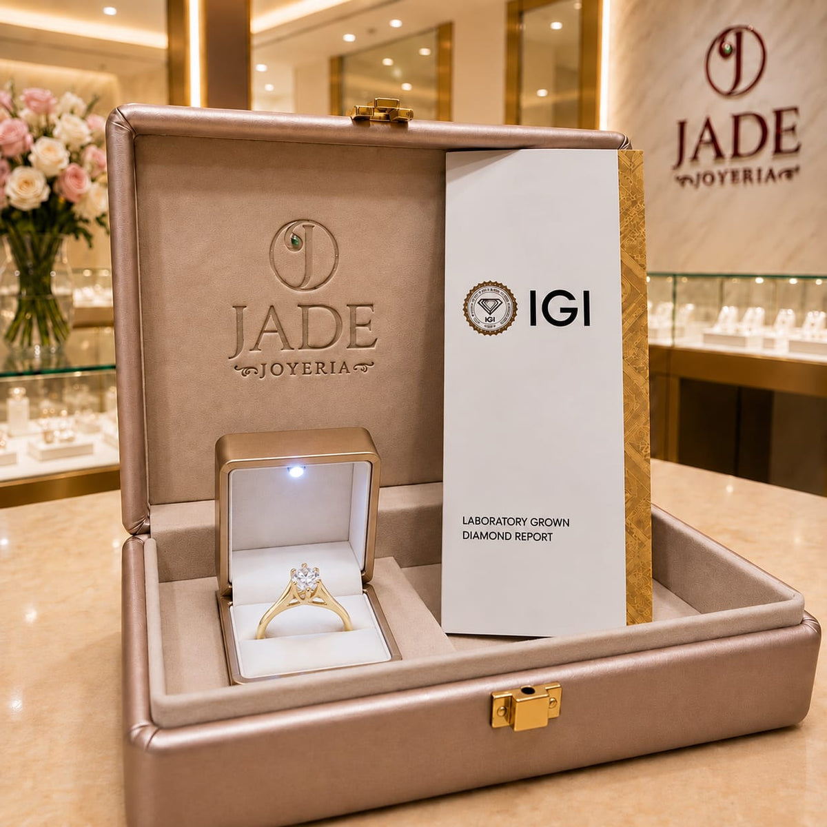 Anillo de Compromiso Luz de Amor 18K