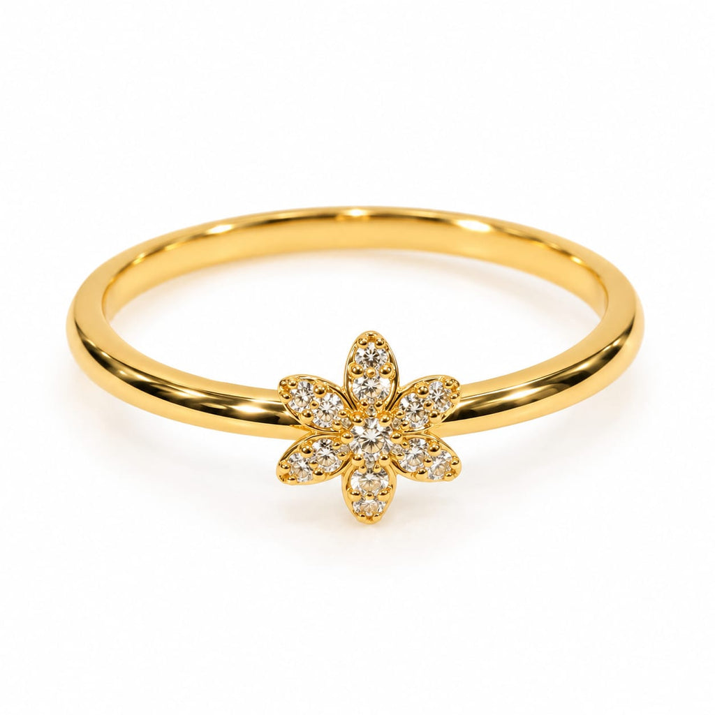 Anillo Moissanite Florece