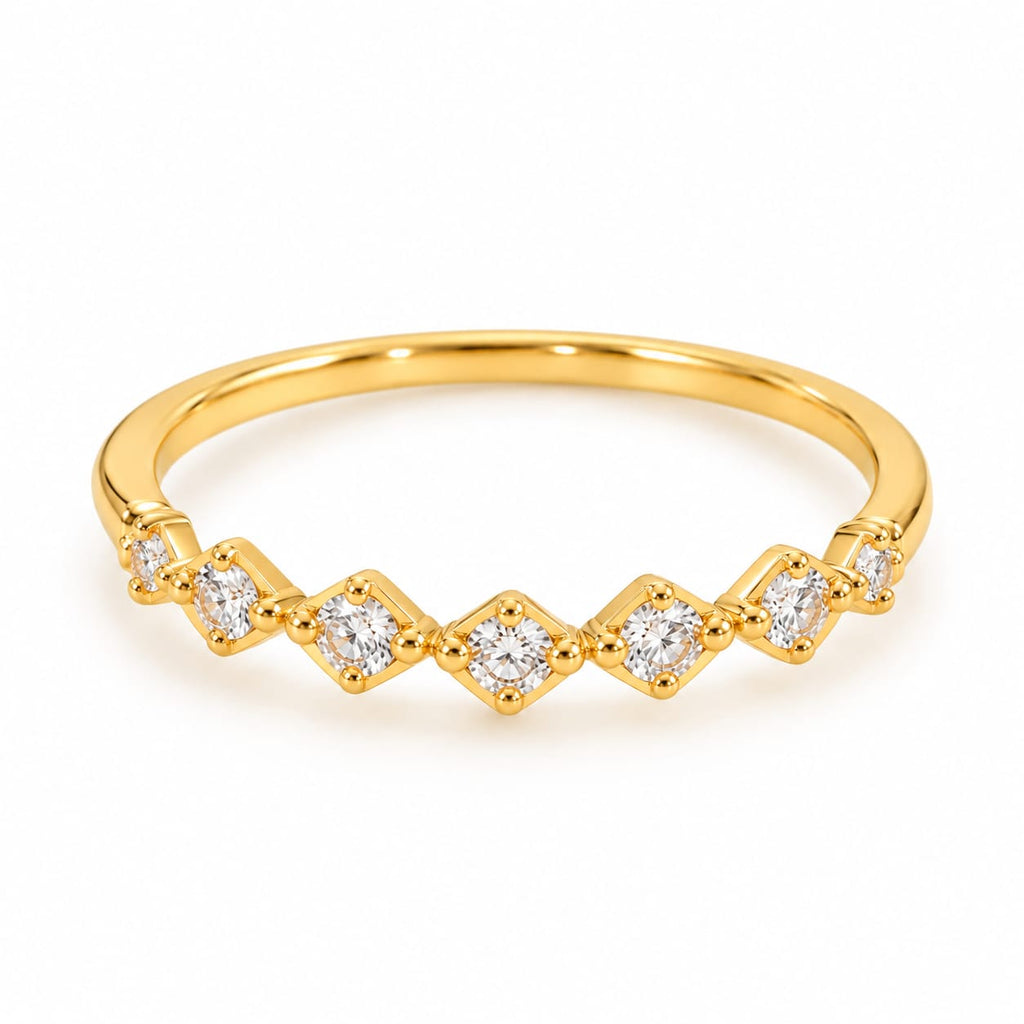 Cintillo con moissanite Olas