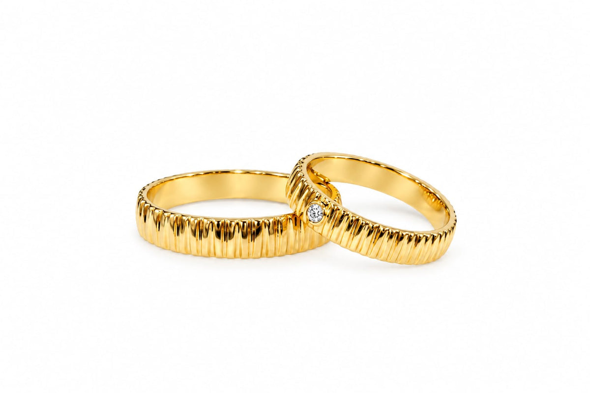 Aros de boda en oro 18k Eternidad mia