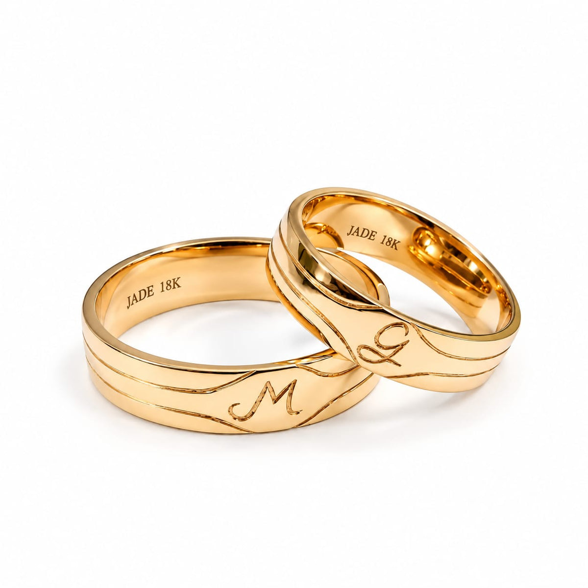 Aros de Boda Nuestras Iniciales