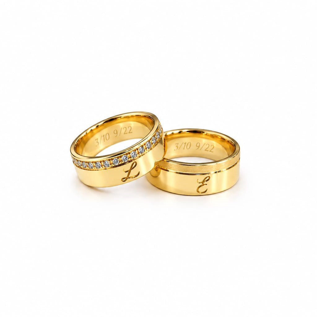 Aros de Boda Iniciales Eternas