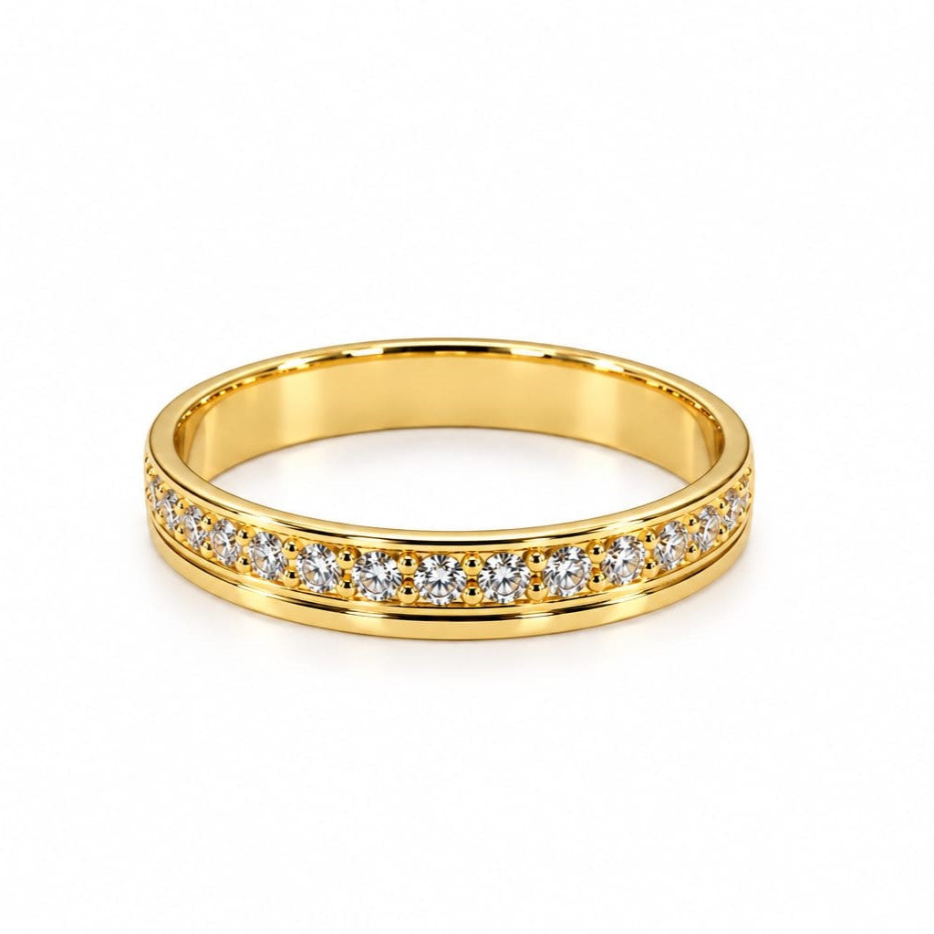 Aro de Boda con Moissanite Latido de Amor