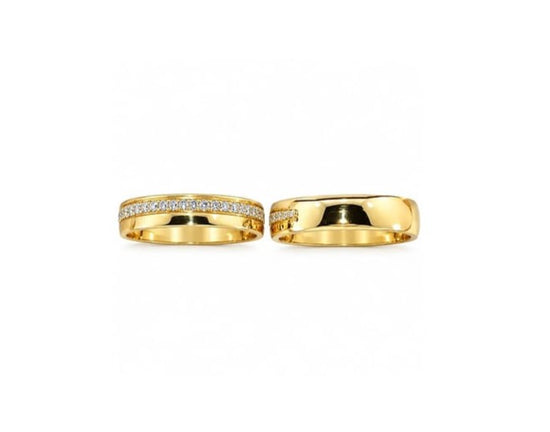 Aros de matrimonio Fer en oro 18k – Jade18k