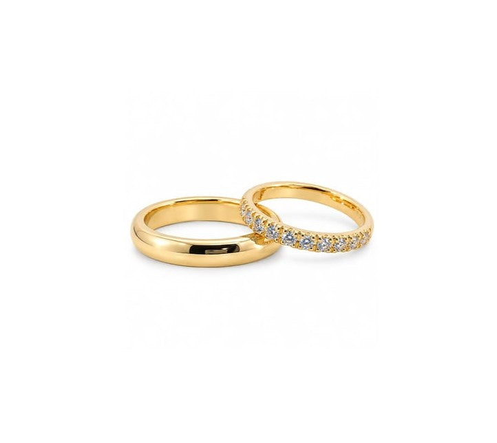 Aros de matrimonio boleados