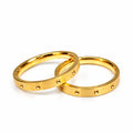 Aros de matrimonio Mi Luz en Oro de 18k