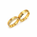 Aros de matrimonio Enny en oro de 18k