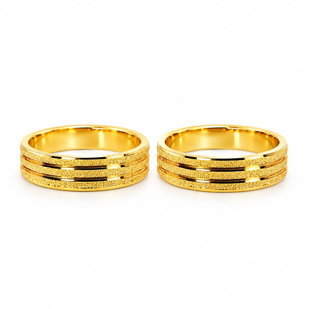 Alianzas aros de boda Diamantadas Oro de 18k