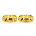Alianzas aros de boda Diamantadas Oro de 18k