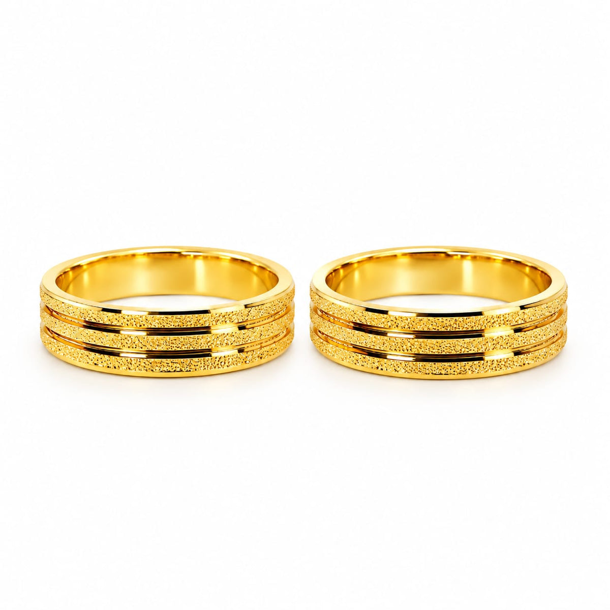 Alianzas aros de boda Diamantadas Oro de 18k