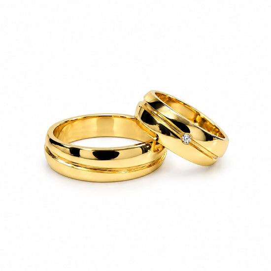 Aros de Boda "Por siempre" en oro 18k – Jade18k