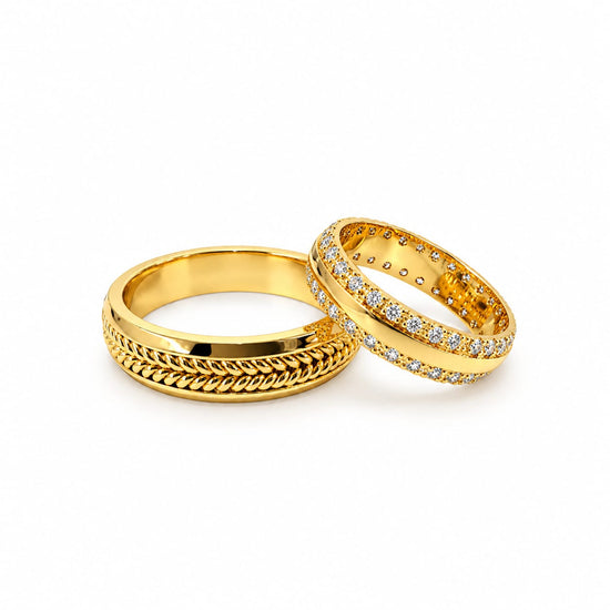 Aros de Compromiso "Infinito" en oro 18k – Jade18k