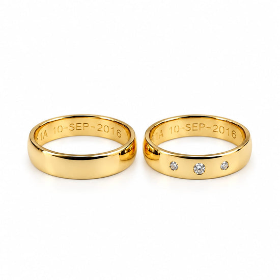 Alianzas aros de boda Clasicas Oro 18k – Jade18k