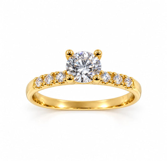 Anillo de compromiso Ángela en oro 18k – Jade18k