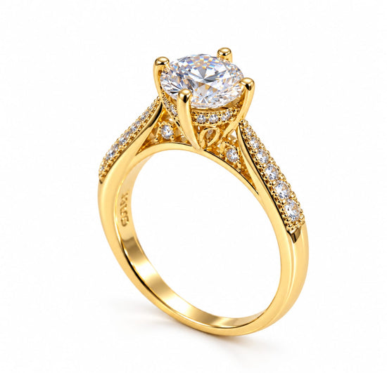 Anillo de Compromiso "My Beautiful" en oro 18k – Jade18k