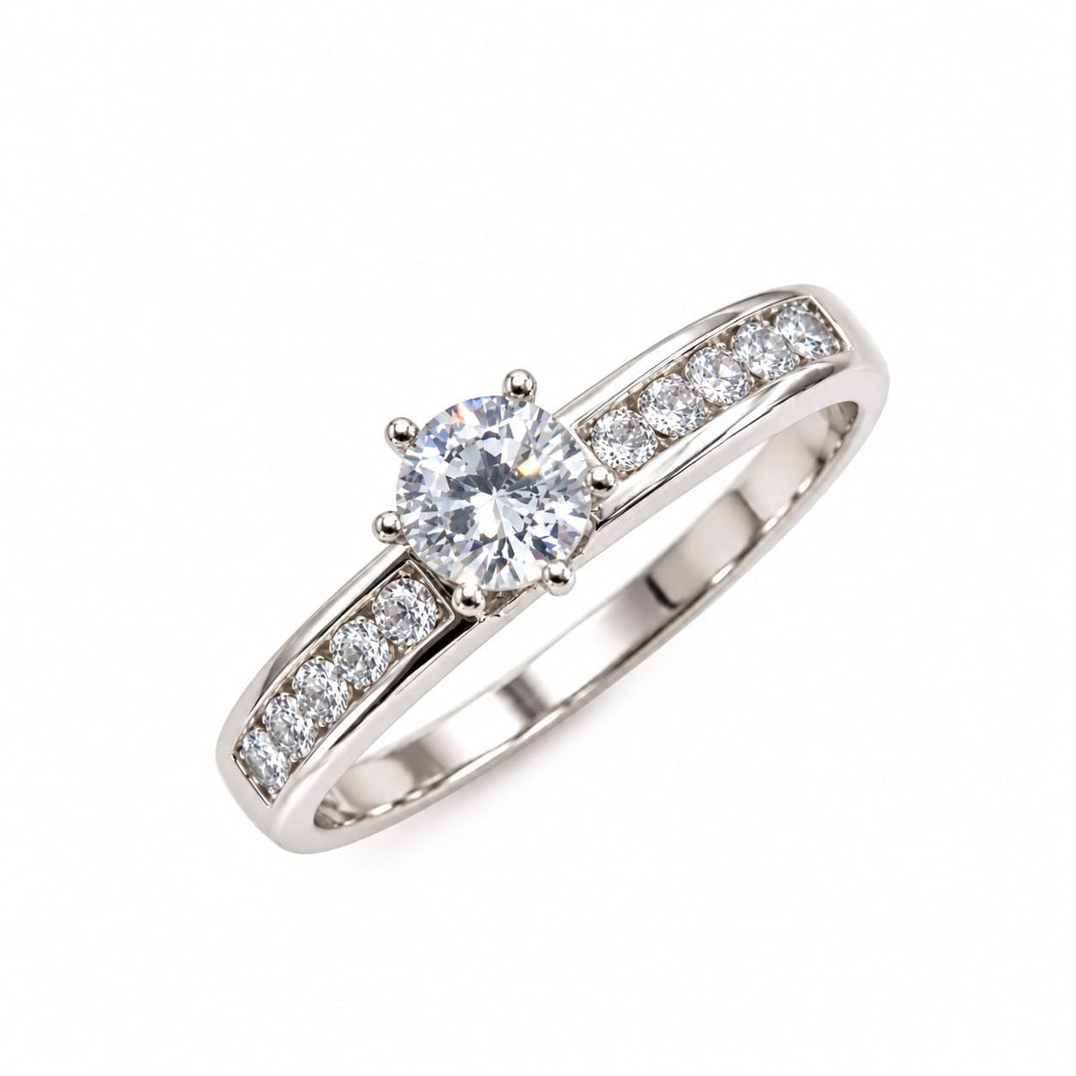 Anillo de Compromiso en Plata "Ariel"