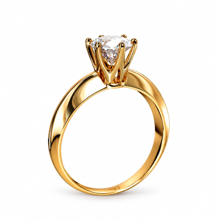 Anillo de Compromiso "Solo Contigo" en oro 18k – Jade18k