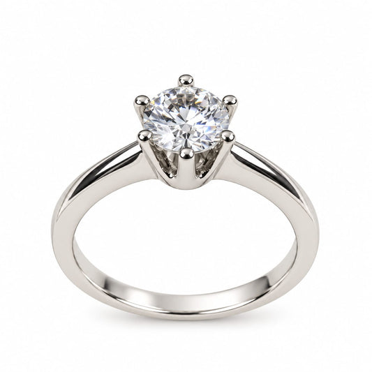 Anillo de Compromiso Royal Plata Ley – Jade18k